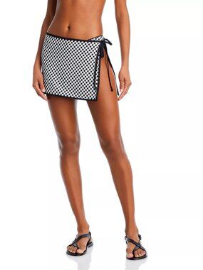 128$ Solid & Striped the Nola Swim Skirt Women's Size XS Blackout X Marshmallow